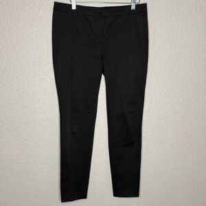 Incotex Italian Cotton Tailored Trouser Dress Pants Slim Leg Black IT46 US Large